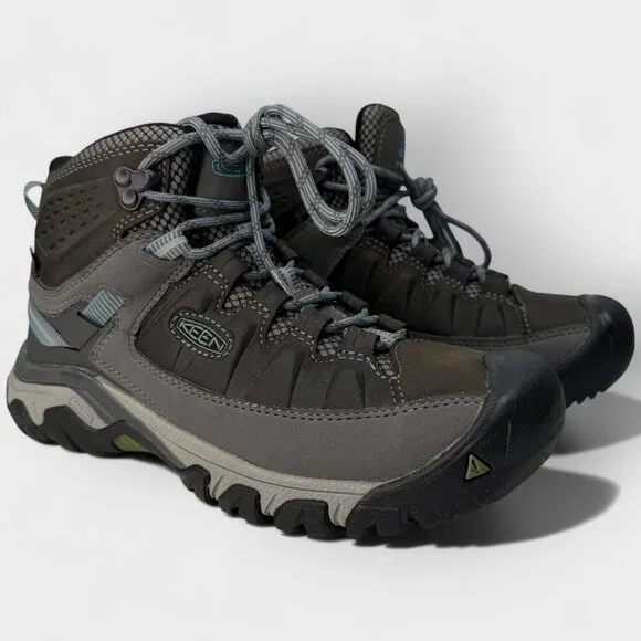 Keen Targhee III Mid WP Women’s Hiking Boot Magnet/Atlantic Blue Size 7 - Picture 3 of 13